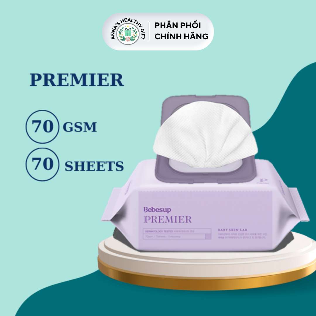 KHĂN ƯỚT BEBESUP PREMIER 70 TỜ