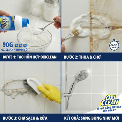 Làm sạch tường, sàn nhà, gạch