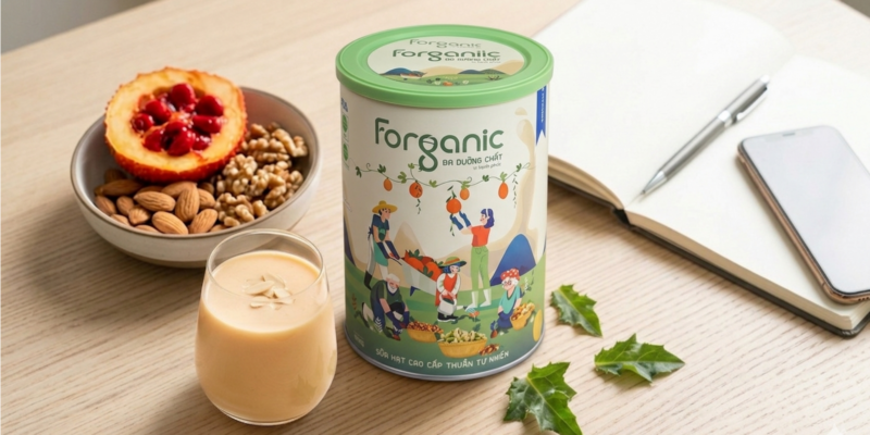 Bận rộn vẫn đủ chất cùng Sữa hạt Forganic