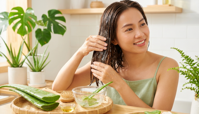 Nha đam giúp giảm tình trạng tóc bết