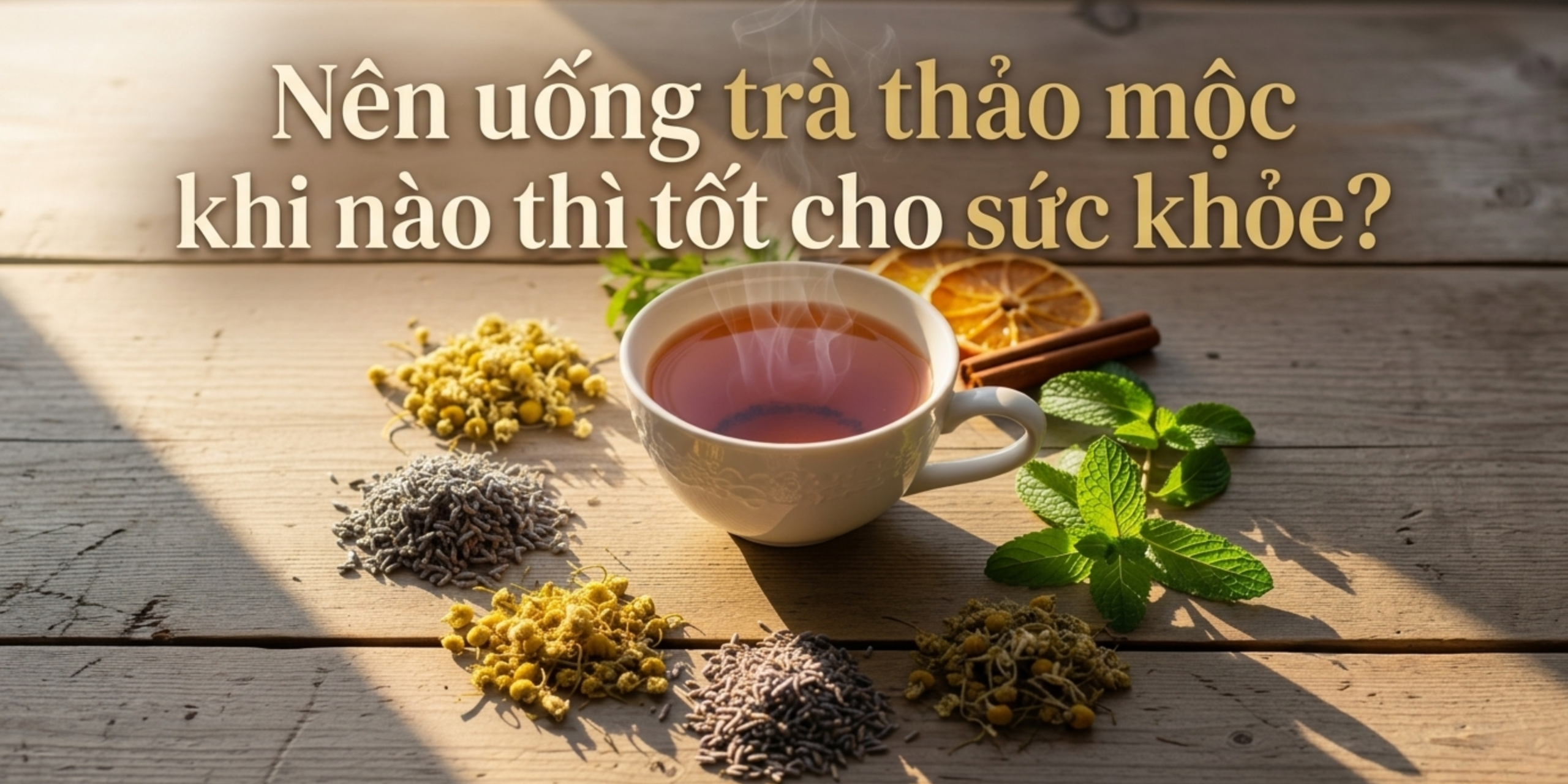 Nên uống trà thảo mộc khi nào thì tốt cho sức khỏe?
