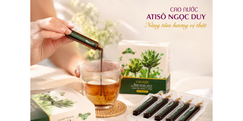 Sử dụng các thực phẩm hỗ trợ gan như Cao nước Atiso