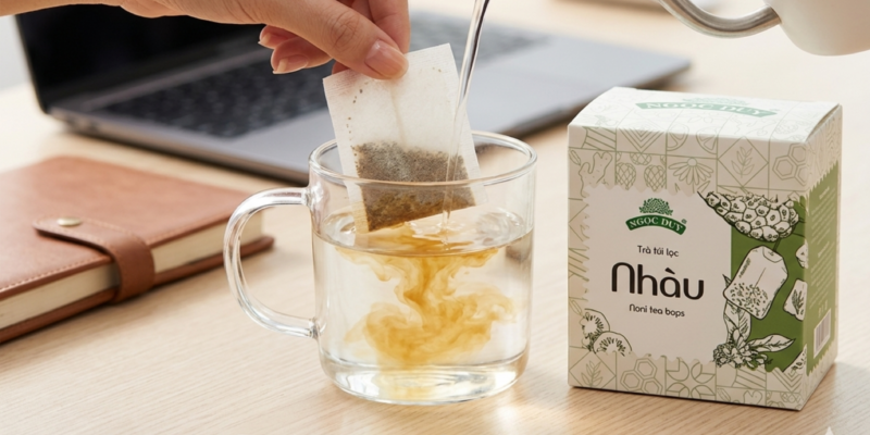 Trà thảo mộc túi lọc Nhàu