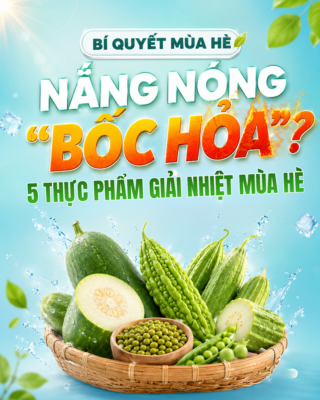 5 thực phẩm giải nhiệt mùa hè