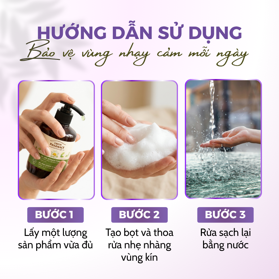 Dung Dịch Vệ Sinh Phụ Nữ Green Pharmacy Cây Xô Thơm 370ml - Làm Sạch Dịu Nhẹ, Khử Mùi Khô Thoáng - Ảnh 7