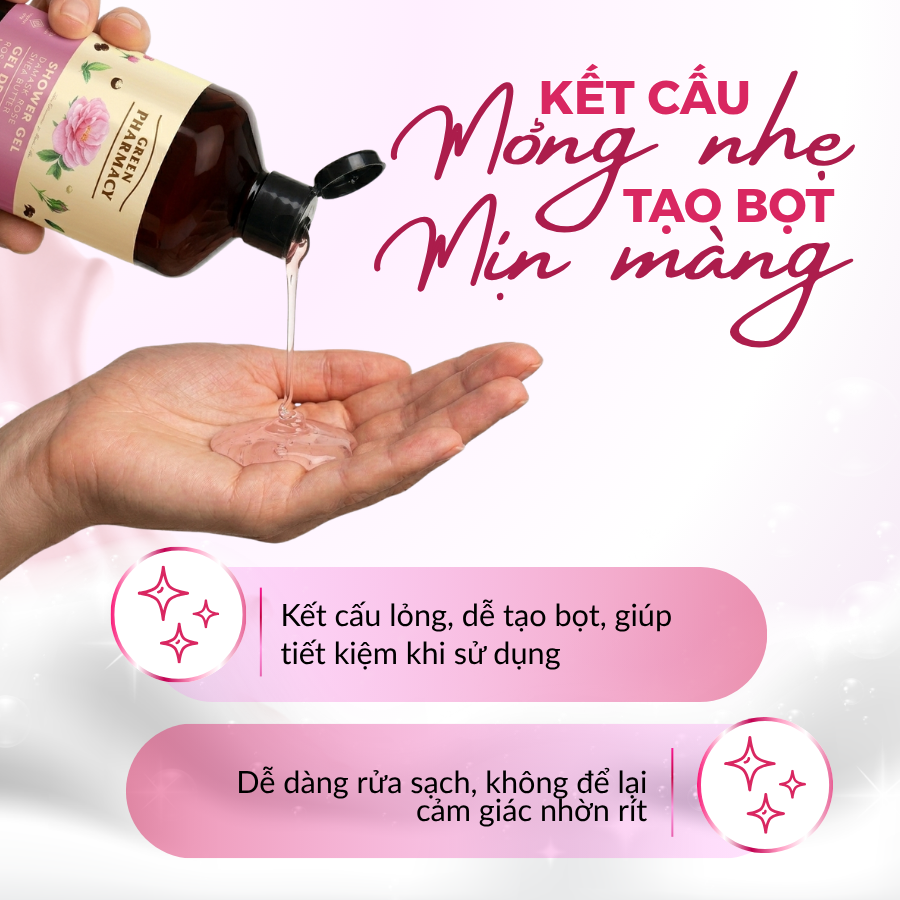 Sữa Tắm Dạng Gel Green Pharmacy Hương Hoa Hồng Damask Bơ Hạt Mỡ 500ml Dịu Nhẹ Cho Mọi Loại Da - Ảnh 4