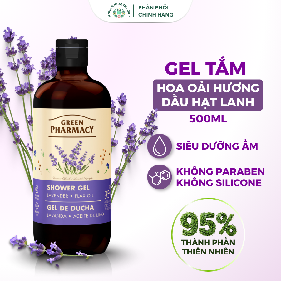 Gel tắm hoa oải hương