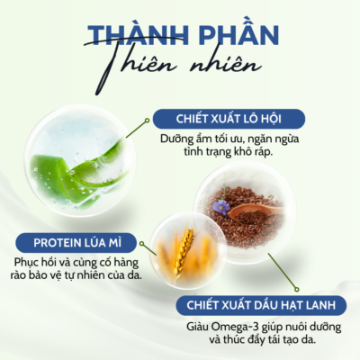 SRM Green Pharmacy với chiết xuất lô hội và dầu hạt lanh 
