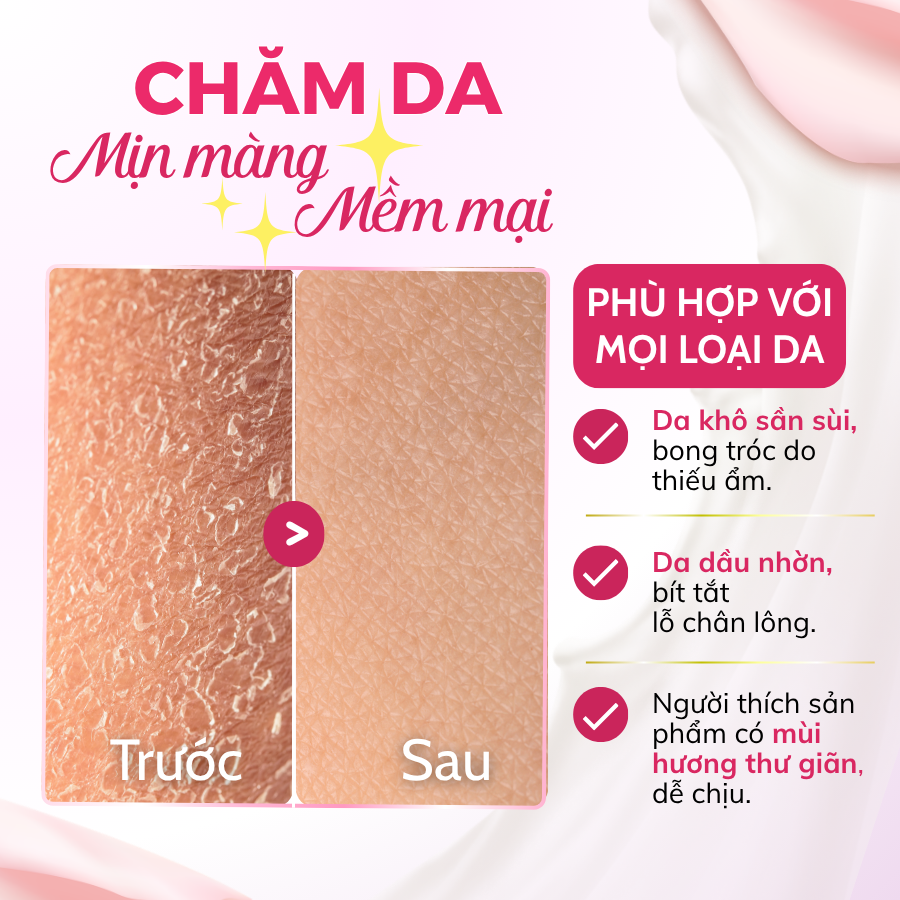 Tẩy Tế Bào Chết Body Scrub Hoa Hồng Damask và Bơ Hạt Mỡ 200ml Hỗ Trợ Săn Chắc Mịn Da - Ảnh 7