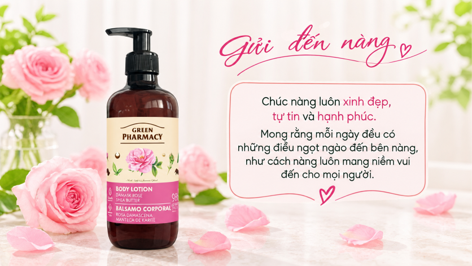 Dưỡng thể Hoa hồng Damask & Bơ hạt mỡ